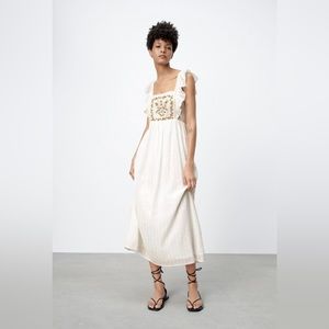 Embroidered Floral Dress